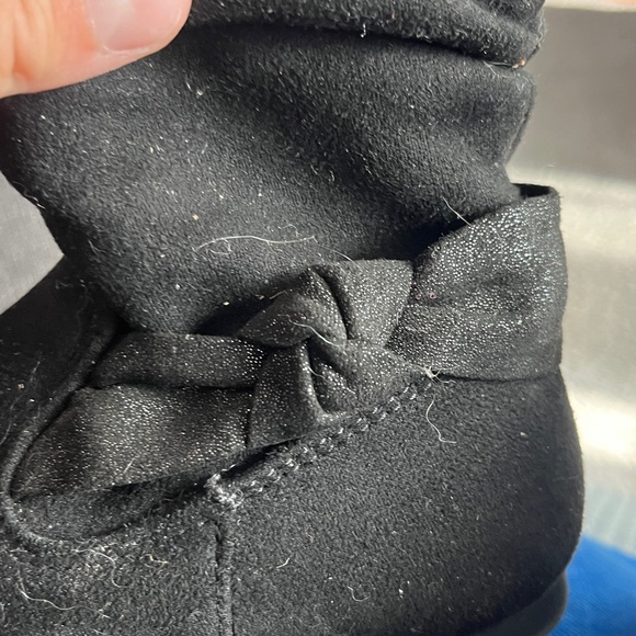 Target Kids Black Suede Boots - Picture 8 of 9
